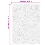 vidaXL Tapis OVIEDO à poils courts anthracite 240x340 cm