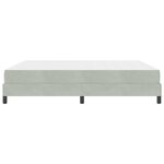 vidaXL Lit à ressorts avec matelas Gris clair 180 x 200 cm tissu