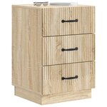 vidaXL Cabinet de chevet avec tiroir Chêne Sonoma 43 x 41 x 63 5 cm
