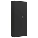 vidaXL Classeur noir 90x40x240 cm acier