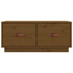 vidaXL Meuble TV Marron miel 80x34x35 cm Bois de pin massif