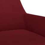vidaXL Chaise pivotante de salle à manger Rouge bordeaux Velours