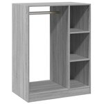 vidaXL Garde-robe sonoma gris 77x48x102 cm bois d'ingénierie