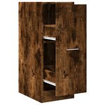 vidaXL Armoire d'apothicaire chêne fumé 30x41x77 5cm bois d'ingénierie