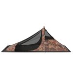 vidaXL Tente de camping 317x240x100 cm Camouflage