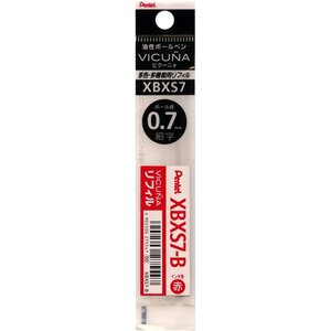 Recharge pour stylo bille rétractable bxc47  vicuna c4  rouge pentel
