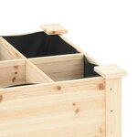 vidaXL Cache-pot de jardin avec étagère Beige 203.5 x 53 x 76.5 cm
