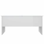 vidaXL Table basse blanc brillant 102x50 5x46 5 cm bois d'ingénierie