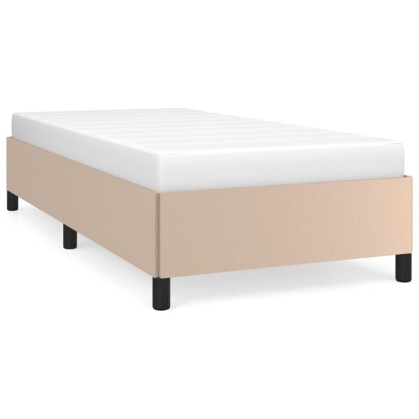 vidaXL Cadre de lit sans matelas cappuccino 100x200 cm similicuir