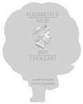 JENNIFER PARKER SHAPED Retour Vers Le Futur 1 Once Argent Monnaie 2 Dollars Niue 2021