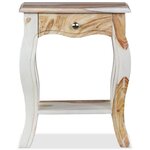 vidaXL Table de chevet Bois massif 40x30x50 cm