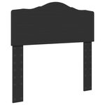 vidaXL Lit de Rangement avec tiroir Noir 70 x 190 cm Bois d'ingénierie