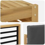 vidaXL Ensemble de canapés d'extérieur 6 pc Blanc et anthracite