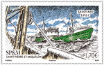 Timbre Saint Pierre et Miquelon - Les chalutiers - Le Savoyard