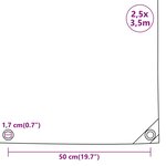 vidaXL Bâche anthracite 2 5x3 5 m 650 g/m²