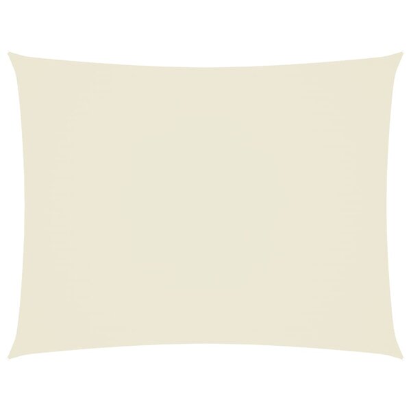 vidaXL Voile de parasol Tissu Oxford rectangulaire 4x6 m crème