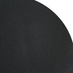 vidaXL Tapis de sol de piscine noir Ø 550 cm en tissu non tissé rond.