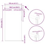 vidaXL Store enrouleur occultant largeur du tissu 100 7 cm polyester