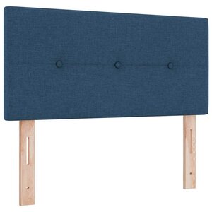 Tête de lit capitonnée bleue en tissu 90 cm
