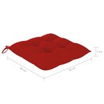 vidaXL Chaises pliables d'extérieur lot de 8 et coussins Bois d'acacia