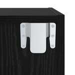 vidaXL Meuble TV mural 4 Pièces Chêne noir 37 x 37 x 107 5 cm