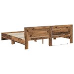 vidaXL Cadre de lit Bois Ancien 200 x 200 cm Bois d'ingénierie