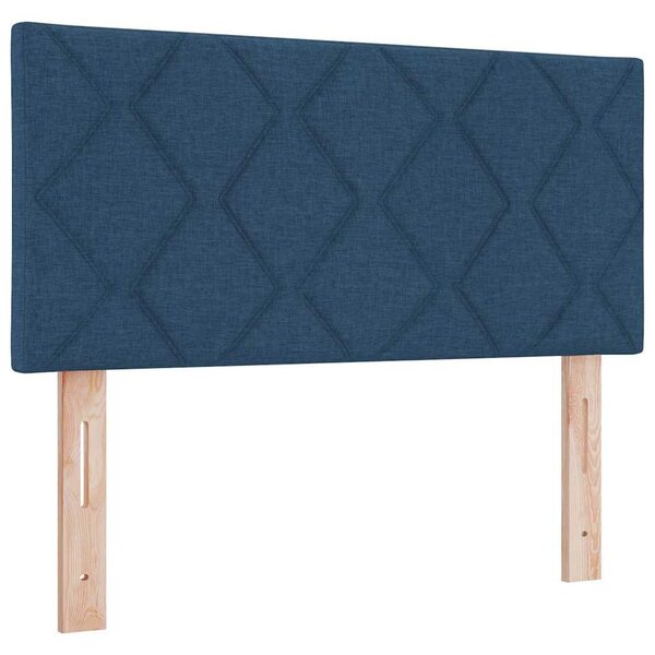 vidaXL Tête de lit Bleu tissu