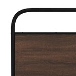 vidaXL Cadre de lit en métal sans matelas chêne marron 160x200 cm