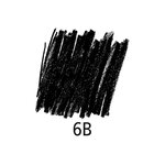Crayon Mars Lumograph black, degré de dureté: 6B Noir STAEDTLER