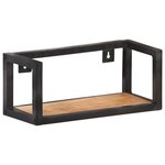 vidaXL Étagères murales 2 Pièces 40 cm Bois d'acacia massif