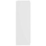 vidaXL Armoire à miroir de salle de bain Blanc Bois d’ingénierie