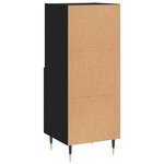 vidaXL Buffet Noir 34 5x34x90 cm Bois d'ingénierie