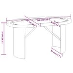 vidaXL Table de poker 10 joueurs Bleu 160x80x75 cm