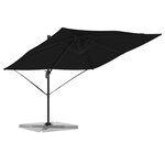 vidaXL Parasol Roma Noir 286 x 285 x 265 cm Polyester et Aluminium