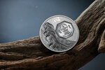 Pièce de monnaie en Argent 1000 Togrog g 62.2 (2 oz) Millésime 2024 Wild Mongolia SNOW LEOPARD