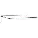 vidaXL Auvent Rétractable Blanc 500x300 cm tissu