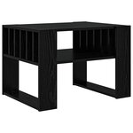vidaXL Table basse Chêne noir 66 x 49 5 x 45 cm Bois d'ingénierie