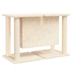 vidaXL Arbre à chat avec griffoirs en sisal Crème 50 cm