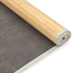 Vidaxl tapis en bambou 100x160 cm naturel