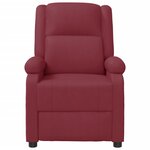 vidaXL Fauteuil de massage Rouge bordeaux Similicuir