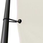 vidaXL Belvédère blanc 3x3 m 180 g/m² tissu et acier