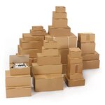 Boîte carton brune d'expédition rajapost 25x20x10 cm (lot de 50)