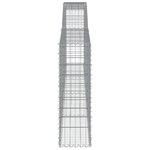 vidaXL Paniers à gabions arqués 8 Pièces 400x30x100/120 cm Fer galvanisé
