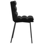 vidaXL Chaises à manger lot de 6 noir velours