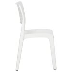 vidaXL Chaises de jardin 2 Pièces Blanc Polypropylène