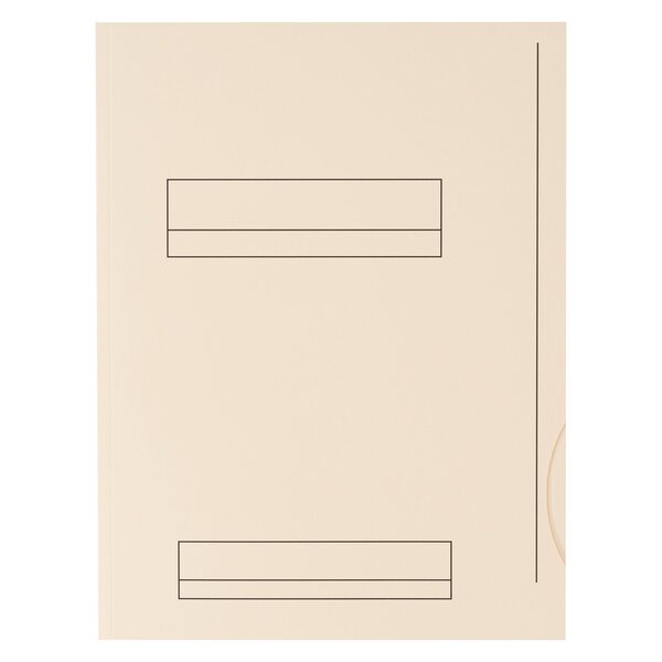 Chemises dossier 2 rabats oxford 24 x 32 cm blanc crème - paquet de 50