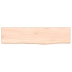 vidaXL Étagère murale 40x10x2 cm bois de chêne massif non traité