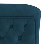 vidaXL Chaises à manger lot de 4 bleu 53x52x98 cm velours et inox