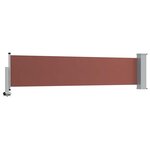 vidaXL Auvent latéral rétractable de patio 60x300 cm Marron
