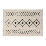 Tapis coton Berbère Rhombs - beige - 140 x 210
